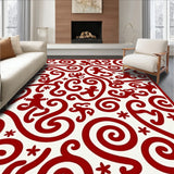 Festive Cane Swirl and Gingerbread Silhouettes Duo(Red)