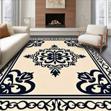 Elegant Floral Damask Symmetrical Botanical Luxurious(Beige)