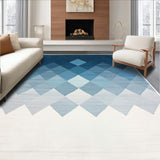 Ultra Soft Area Rug, Non Slip, Stain Resistant, Washable Area Rugs for Living Room, Bedroom, Plush Aesthetic Home Decor Non-Shedding Carpet(Blue)