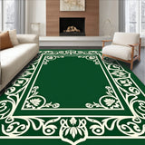 Artisan Lattice Featuring Intertwined Foliage Scrollwork (Green)