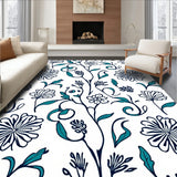 Boho Scrollwork Featuring Floral and Watercolor Wash (White) - ODIKA