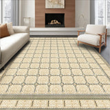 Beige Modern Tile Inspired Easy Clean Durable(Beige)