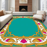 Rococo Cartouche with Acanthus Leaf Border Framework (Teal)