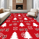 Winter Wonderland Interlocking Fir Tree and Snow Crystal(Red)