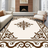 Noble Baroque Scrollwork Arrangement Jeweled(Brown)