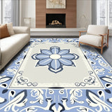 Lyndale Interlocking Medallion Motif Modernist(Blue)