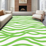 Celestial Puff Mosaic Gentle Wave Motif Artistic Impression(Green)