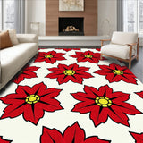 Traditional Poinsettia Blossom Elegant Heritage Accent(Red)