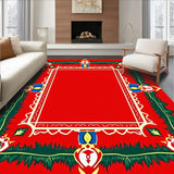 Nutcracker Ballet Scene with Ornaments and Festive Detailing(Red)