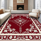 Baroque Garden Lattice with Ornate Blooming Vines (Red) - ODIKA