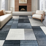 Luxury Brindle Grey Cowhide Inspired Design Irregular Shape Floor Carpet(Gray)