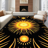 Celestial Abstract Contemporary Artistic Motif (Black)