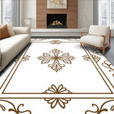 Ornate Damask Scrollwork Timeless Sophisticated Elegant(Brown)