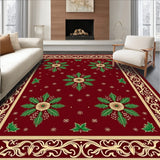 Holly Wreath Medallion Vintage Area(Red)