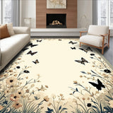 Enchanted Garden with Floral Motifs for Whimsical(Ivory)