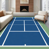 Tennis Court Doubles Singles Baseline(Blue)