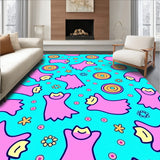 Festive Flashing Mischievous Kitten Dinner Scene(Turquoise)