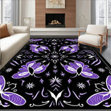 Mystical Moth Wings with Celestial Stars Enchanted Garden (Black) - ODIKA