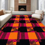 Spooky Tartan Doorway Entrance Decoration(Orange)