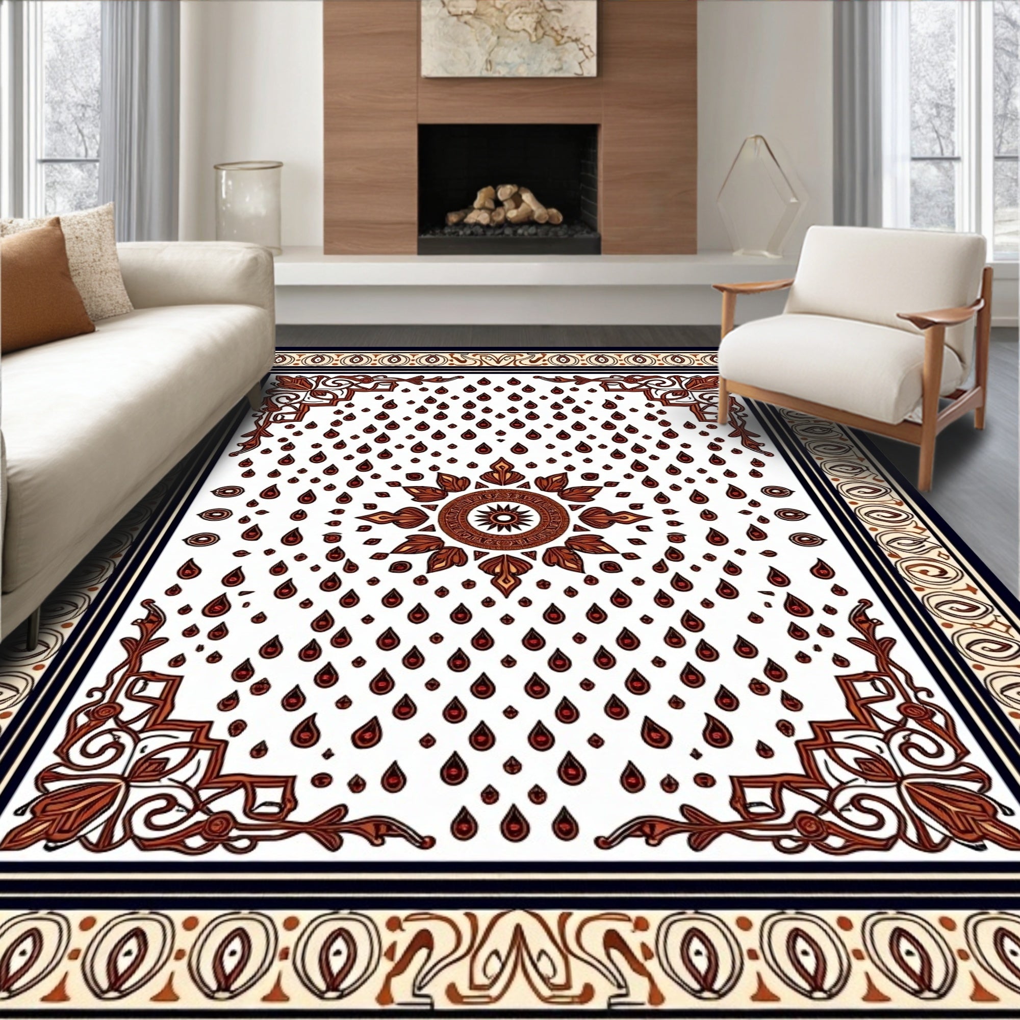 Artisan Paisley Medallion Heritage (Ivory) - ODIKA