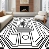 Avant Garde Maze Labyrinth Stylish Accent (Black)
