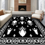 Haunted Mansion Entrance Featuring Eerie Spirit Motifs(Black)