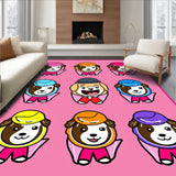 Canine Squad Team Formation with Puppy Character Portraits (Pink)
