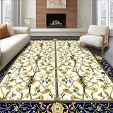 Art Nouveau Blue Beige Area for(Ivory)