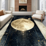 Eclipse with Esoteric Moon Phases and Astrology Linework(Gold)