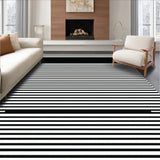 Classic Monochrome Striped With Contemporary Design For(Black)