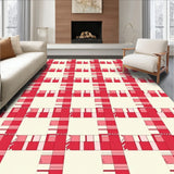 Gingham Cottage Checkerboard Classic Country(Red)