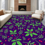 Festive Holly Wreath Accent with Berries and Ivy Motif(Purple)