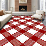 Festive Buffalo Heritage Lattice Welcome(Red)