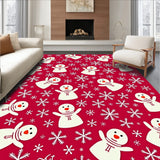 Jolly Snowy Friends Merry Gathering Seasonal Jubilation Spectacle(Red)