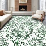 Classic Verdant Tapestry Winding Interlaced Floral Symphony (Green) - ODIKA