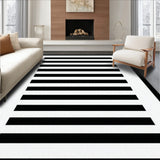 Braided Striped Area Kitchen Tassel Farmhouse Style(Black)