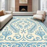 Tapestry Inspired Arabesque with Swirling Acanthus Leaves(Blue)