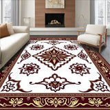 Luxurious Floral Medallion Trellis Vintage Distressed Pathway(Gold)