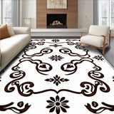 Scrollwork Damask Nouveau Ornamental (Brown)