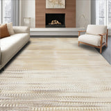 Antique Revival Beige & Sand Area Distressed Weave Artistic Design(Beige)