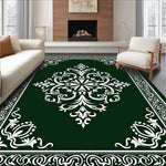 Elegant Ornate Damask Motif with Metallic Highlights (Green) - ODIKA