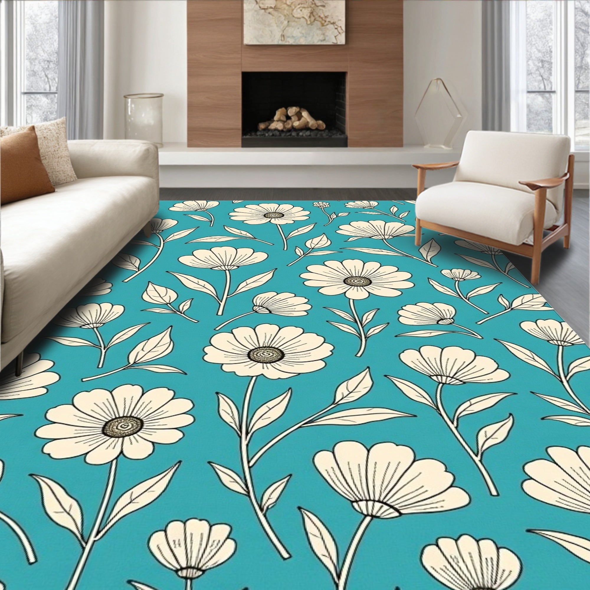 Vintage Botanical Decorative Welcome (Blue) - ODIKA