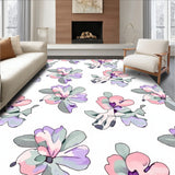 Abstract Watercolor Blossom Motif with Pastel Gradient Transitions(Pink)