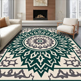 Hexagonal Honeycomb Medallion Distressed(Beige)