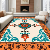 Caria Medallion with Flourishing Vines and Flourish Motifs(Orange)