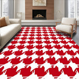 Holiday Houndstooth Entrance Accent(Red)