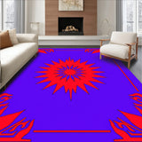 Elegant Starburst Design Featuring Radiant Points and Intricate Symmetry(Purple)
