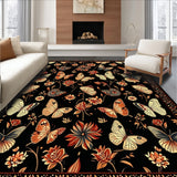 Ultra Soft Area Rug, Non Slip, Stain Resistant, Washable Area Rugs for Living Room, Bedroom, Nature-Inspired Washable Home Office Area Carpet(Blue)