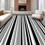 Classic Monochrome Parallel Stripe Farmhouse(Black)