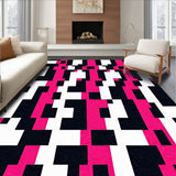 Classic Checkered with Bold Contrasting Stripes and Crisp Lines(Black)